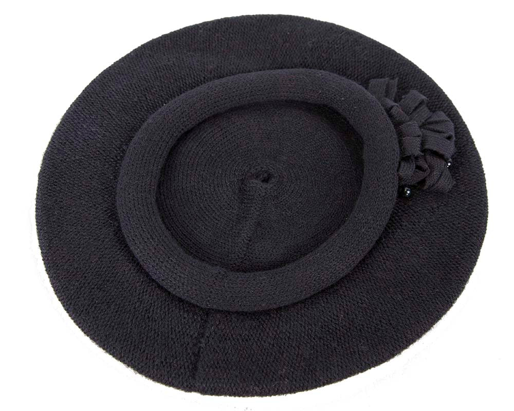Woolen woven navy beret by Max Alexander - Hats From OZ UK Woolen woven navy beret by Max Alexander - Image 2