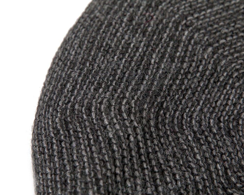 Classic crocheted dark grey beret by Max Alexander - Hats From OZ UK Classic crocheted dark grey beret by Max Alexander - Image 3