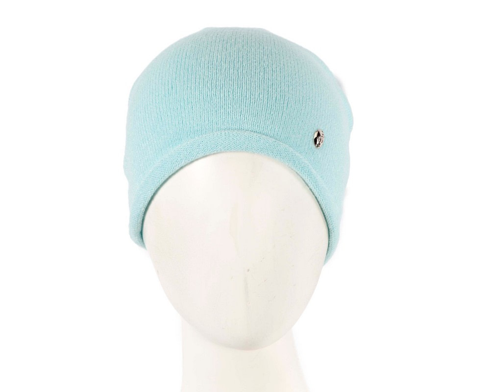 Stylish warm European made light blue beanie - Hats From OZ UK