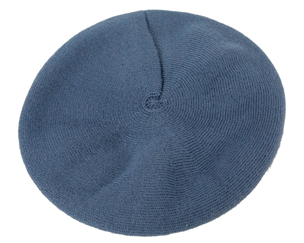 Classic woven denim beret by Max Alexander - Hats From OZ UK Classic woven denim beret by Max Alexander - Image 2