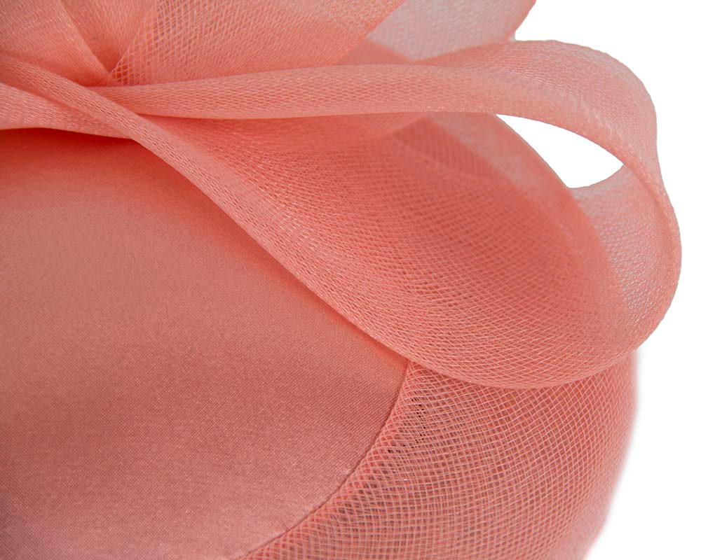 Coral Custom Made Cocktail Hat - Image 3
