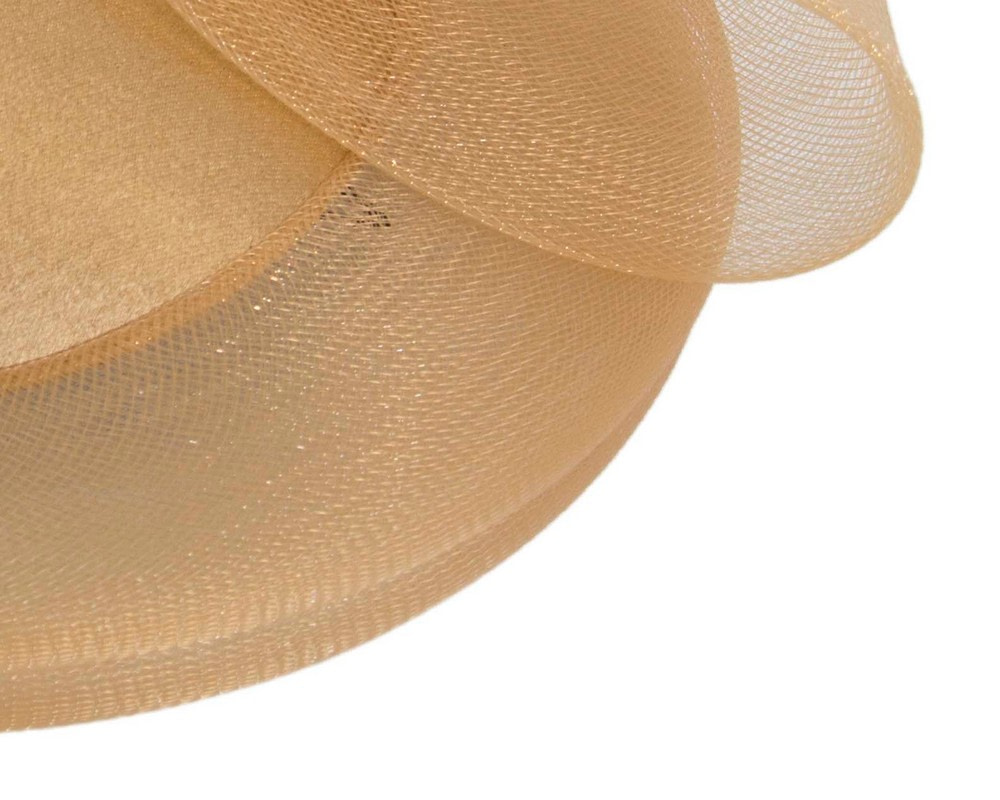 Gold Custom Made Cocktail Hat - Hats From OZ UK Gold Custom Made Cocktail Hat - Image 4