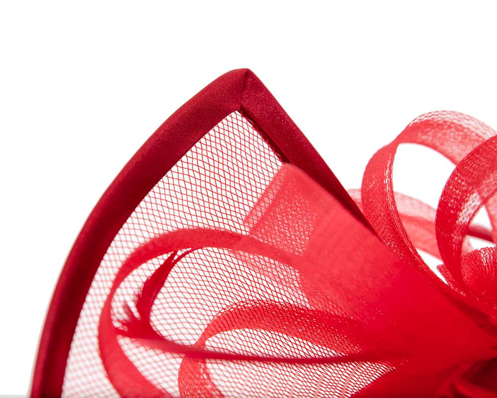 Custom made red pillbox hat with feathers - Hats From OZ UK Custom made red pillbox hat with feathers - Image 7