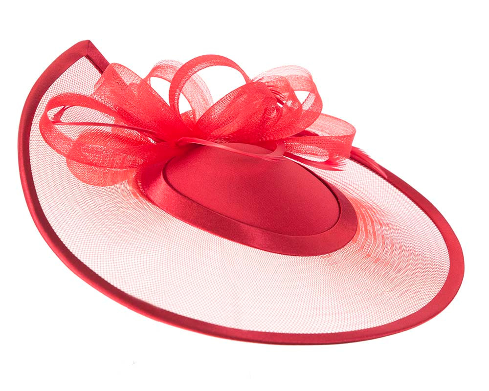 Custom made red pillbox hat with feathers - Hats From OZ UK Custom made red pillbox hat with feathers - Image 4