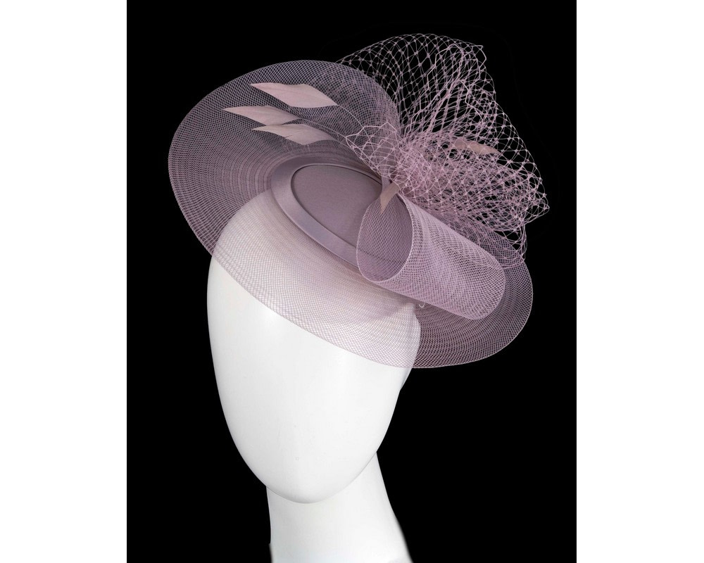 Custom made lilac cocktail hat - Hats From OZ UK