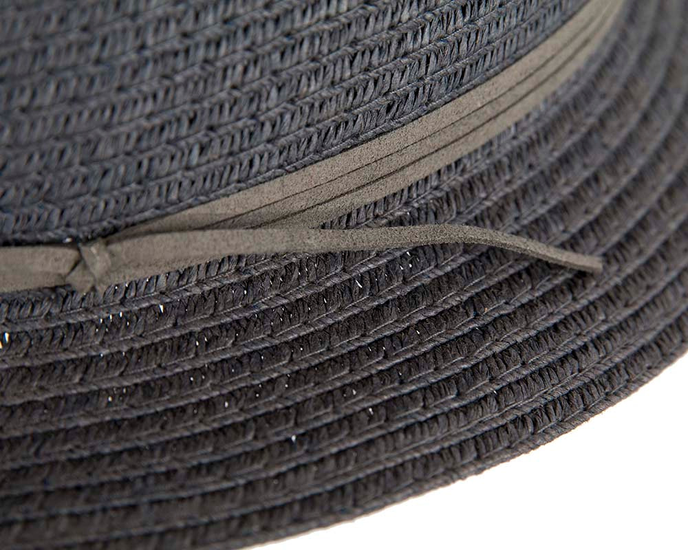 Navy Short Brim Fedora Hat - Hats From OZ UK Navy Short Brim Fedora Hat - Image 5