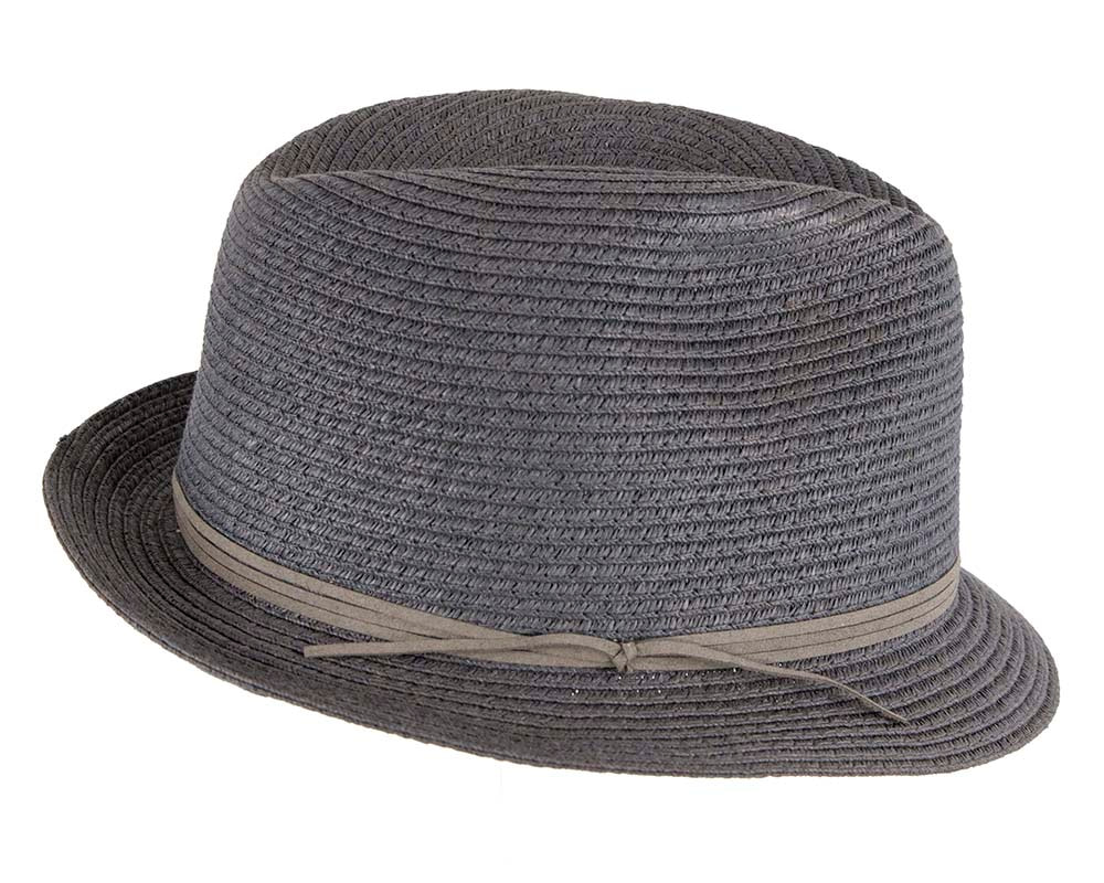 Navy Short Brim Fedora Hat - Hats From OZ UK Navy Short Brim Fedora Hat - Image 3