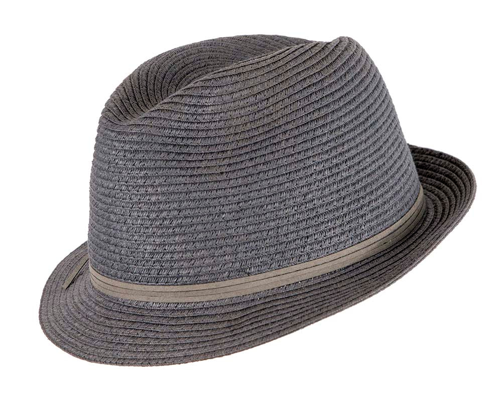 Navy Short Brim Fedora Hat - Hats From OZ UK Navy Short Brim Fedora Hat - Image 2