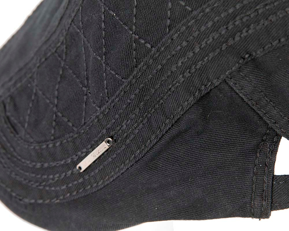 Black flat cap by Max Alexander - Hats From OZ UK Black flat cap by Max Alexander - Image 3