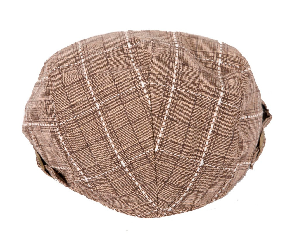 Beige tweed flat cap by Max Alexander - Hats From OZ UK Beige tweed flat cap by Max Alexander - Image 5