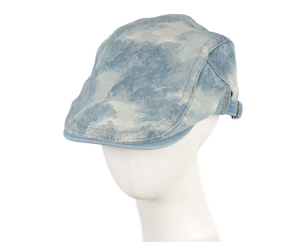 Classic denim flat cap with print by Max Alexander M149LBL - Hats From OZ UK
