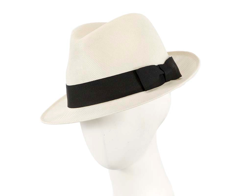 Cream mens summer fedora hat - Hats From OZ UK