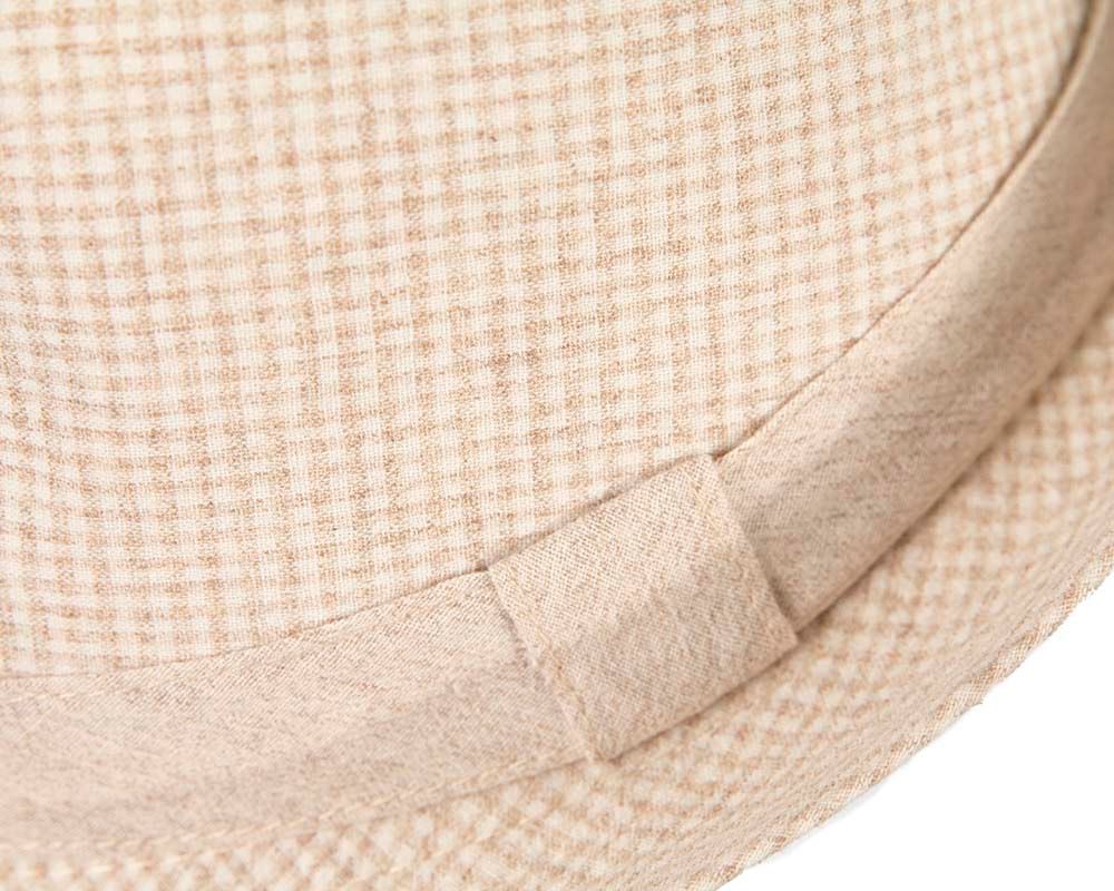 Beige Short Brim Fedora Hat - Hats From OZ UK Beige Short Brim Fedora Hat - Image 5