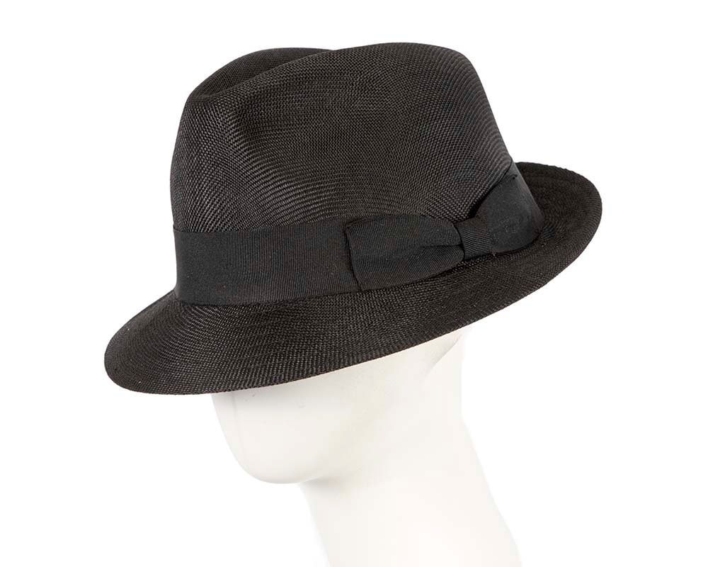 Black Fedora Homburg Hat - Hats From OZ UK | M182B Black Fedora Homburg Hat - Hats From OZ UK