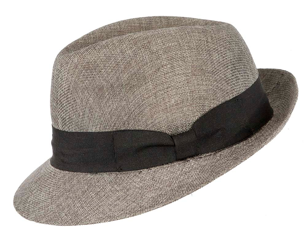 Grey Fedora Homburg Hat - Hats From OZ UK Grey Fedora Homburg Hat - Image 2