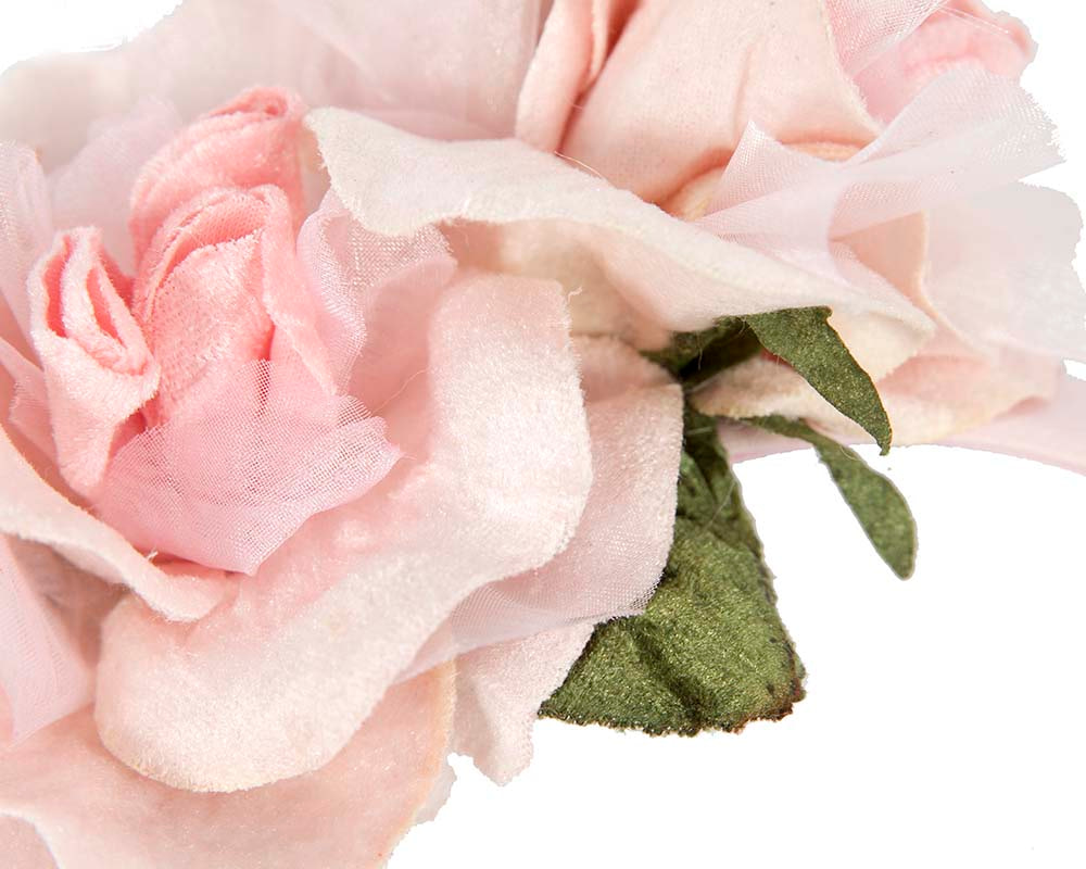 Blush flower headband fascinator by Max Alexander - Hats From OZ UK Blush flower headband fascinator by Max Alexander - Image 3