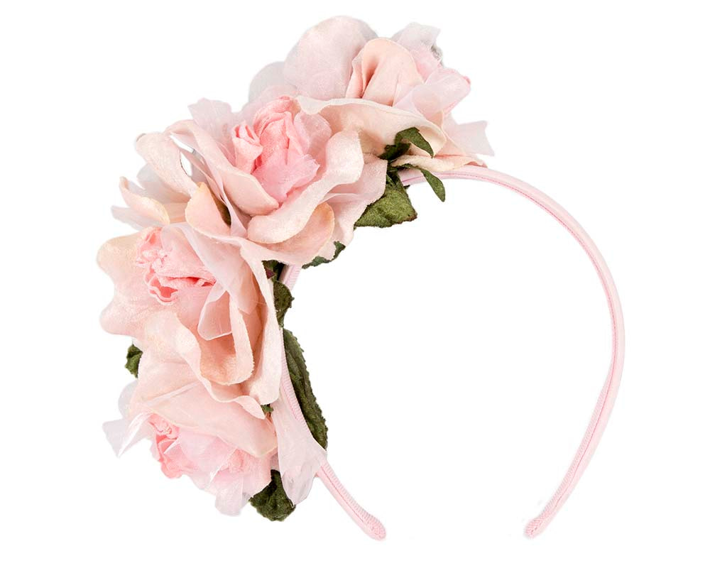 Blush flower headband fascinator by Max Alexander - Hats From OZ UK Blush flower headband fascinator by Max Alexander - Image 2