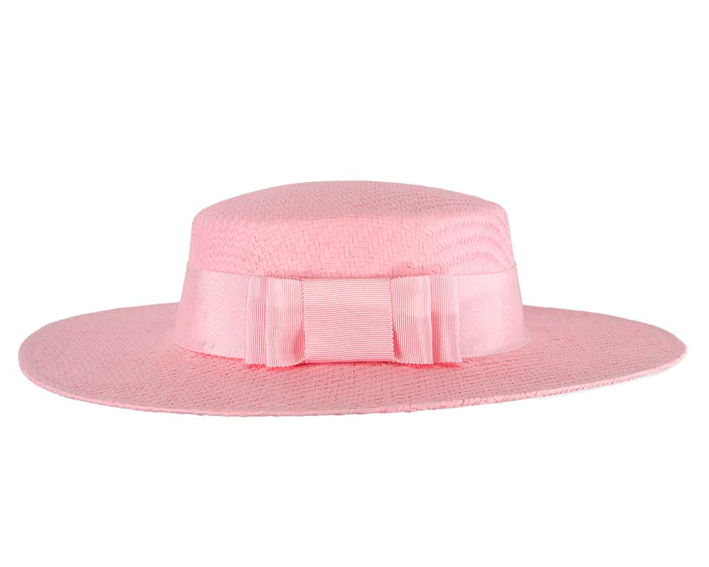 Pink boater hat by Max Alexander MA867 - Hats From OZ UK Pink boater hat by Max Alexander MA867 - Image 6