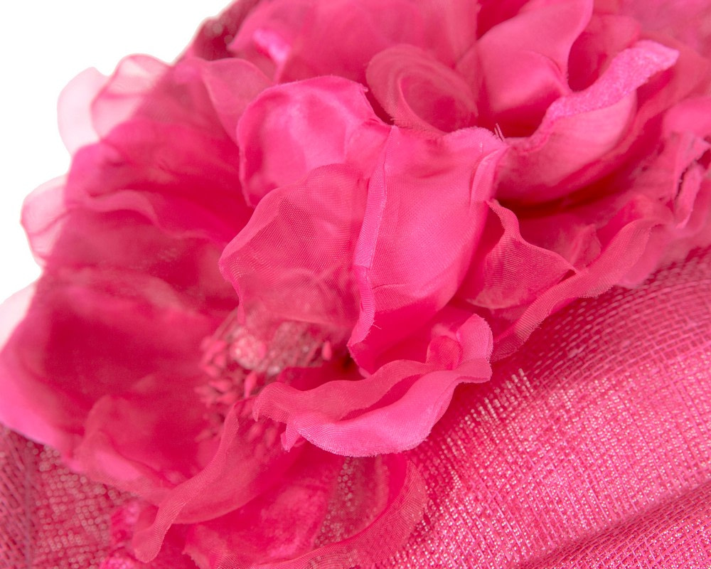 Large fuchsia flower fascinator by Max MA874 - Hats From OZ UK Large fuchsia flower fascinator by Max MA874 - Image 4