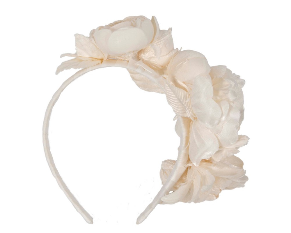 Ivory cream flower headband by Max Alexander - Hats From OZ UK Ivory cream flower headband by Max Alexander - Image 4