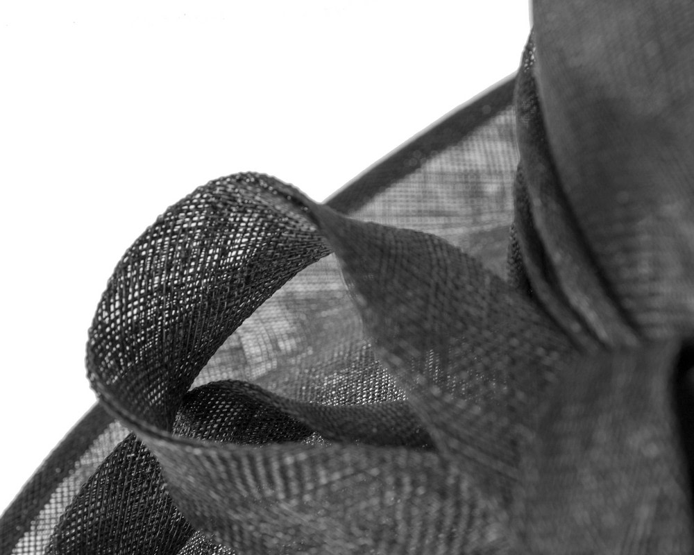 Wide brim black ladies fashion sinamay hat - Hats From OZ UK Wide brim black ladies fashion sinamay hat - Image 5