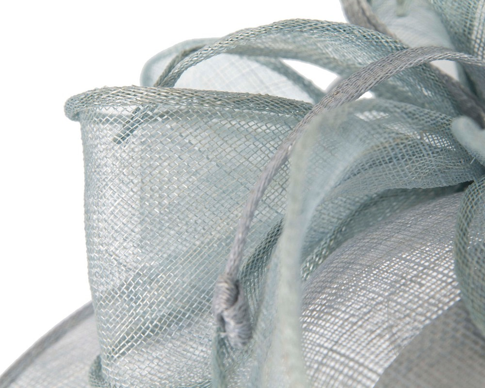 Light blue sinamay fascinator hat by Max Alexander - Hats From OZ UK Light blue sinamay fascinator hat by Max Alexander - Image 5