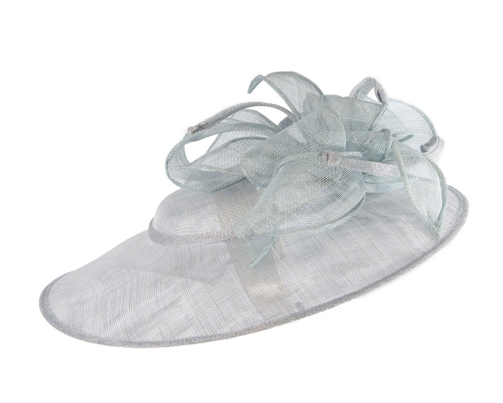 Light blue sinamay fascinator hat by Max Alexander - Hats From OZ UK Light blue sinamay fascinator hat by Max Alexander - Image 3