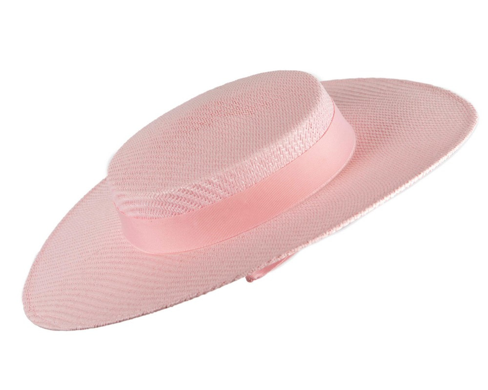 Pink boater hat by Max Alexander - Hats From OZ UK Pink boater hat by Max Alexander - Image 2
