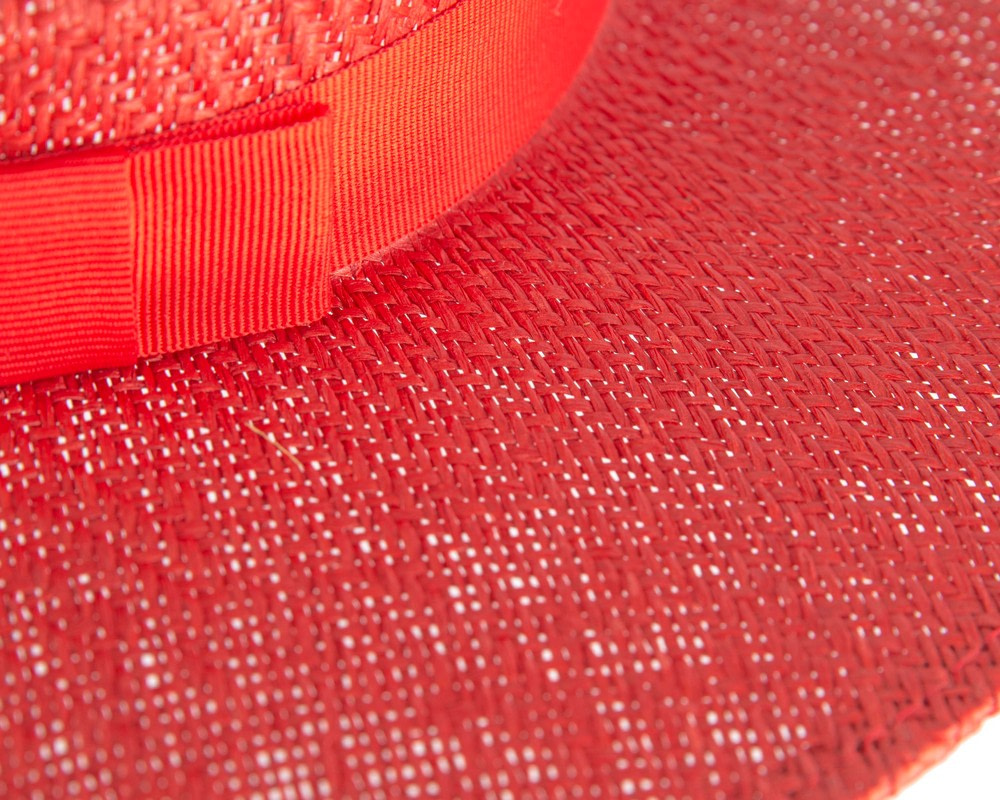 Red boater hat by Max Alexander - Hats From OZ UK Red boater hat by Max Alexander - Image 3