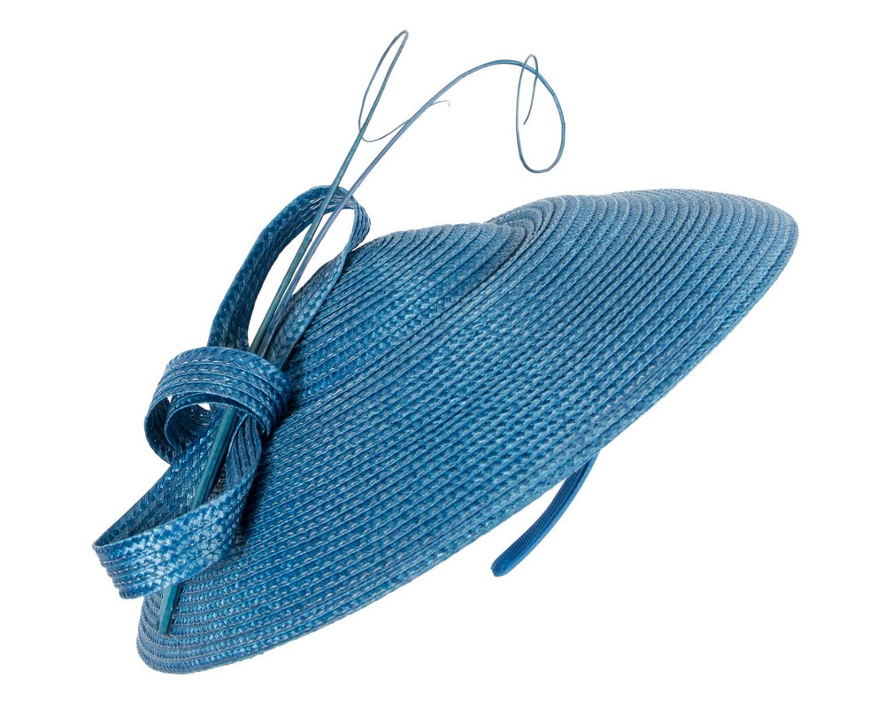 Royal Blue "saucer" fascinator hat by Max Alexander - Hats From OZ UK Royal Blue "saucer" fascinator hat by Max Alexander - Image 2