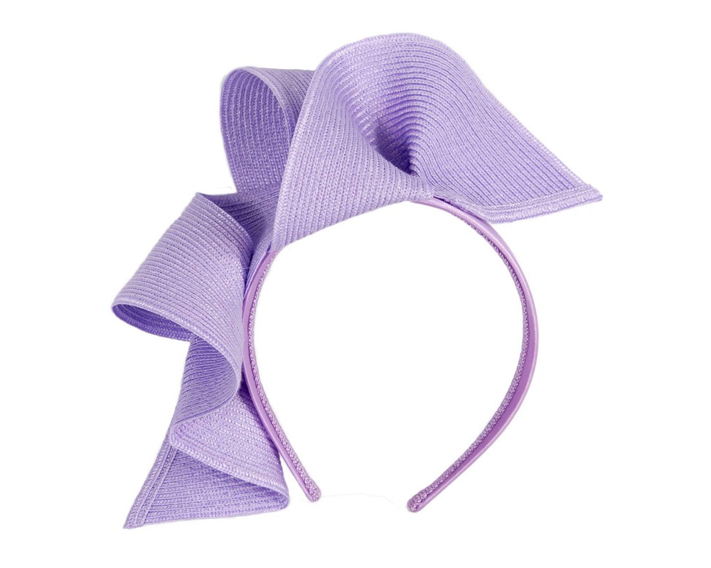 Large lilac wave racing fascinator by Max Alexander - Hats From OZ UK Large lilac wave racing fascinator by Max Alexander - Image 2