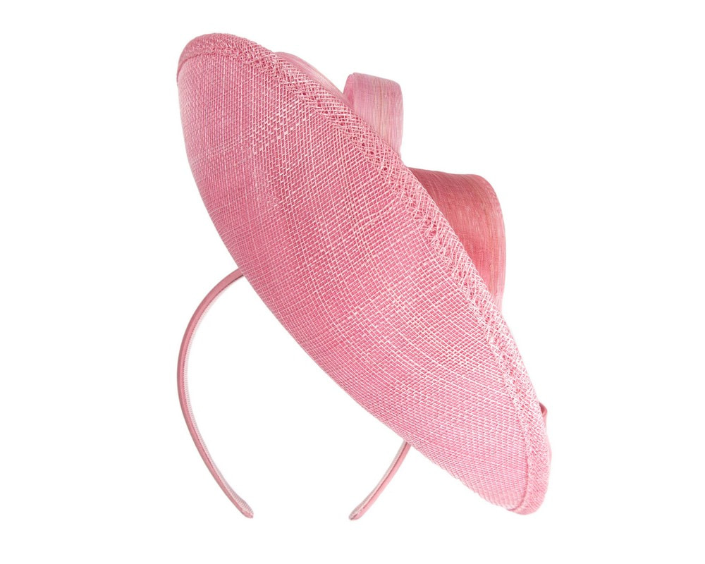 Large dusty pink sinamay fascinator by Max Alexander - Hats From OZ UK Large dusty pink sinamay fascinator by Max Alexander - Image 6
