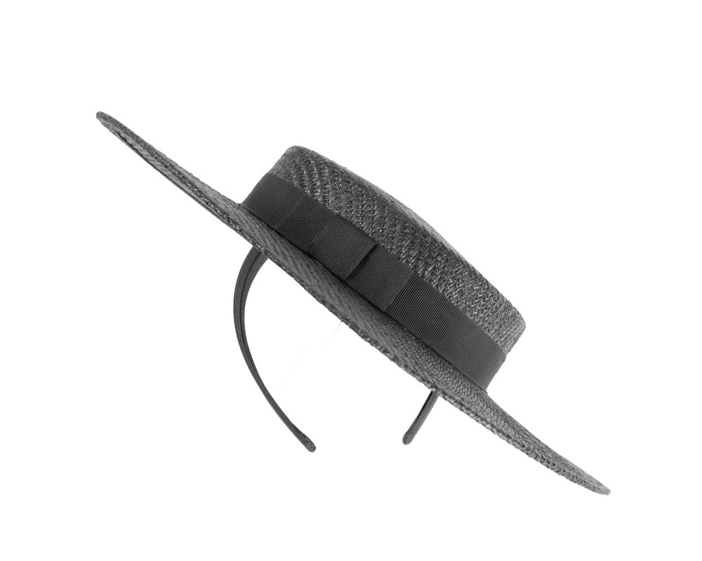 Black boater hat by Max Alexander - Hats From OZ UK Black boater hat by Max Alexander - Image 6