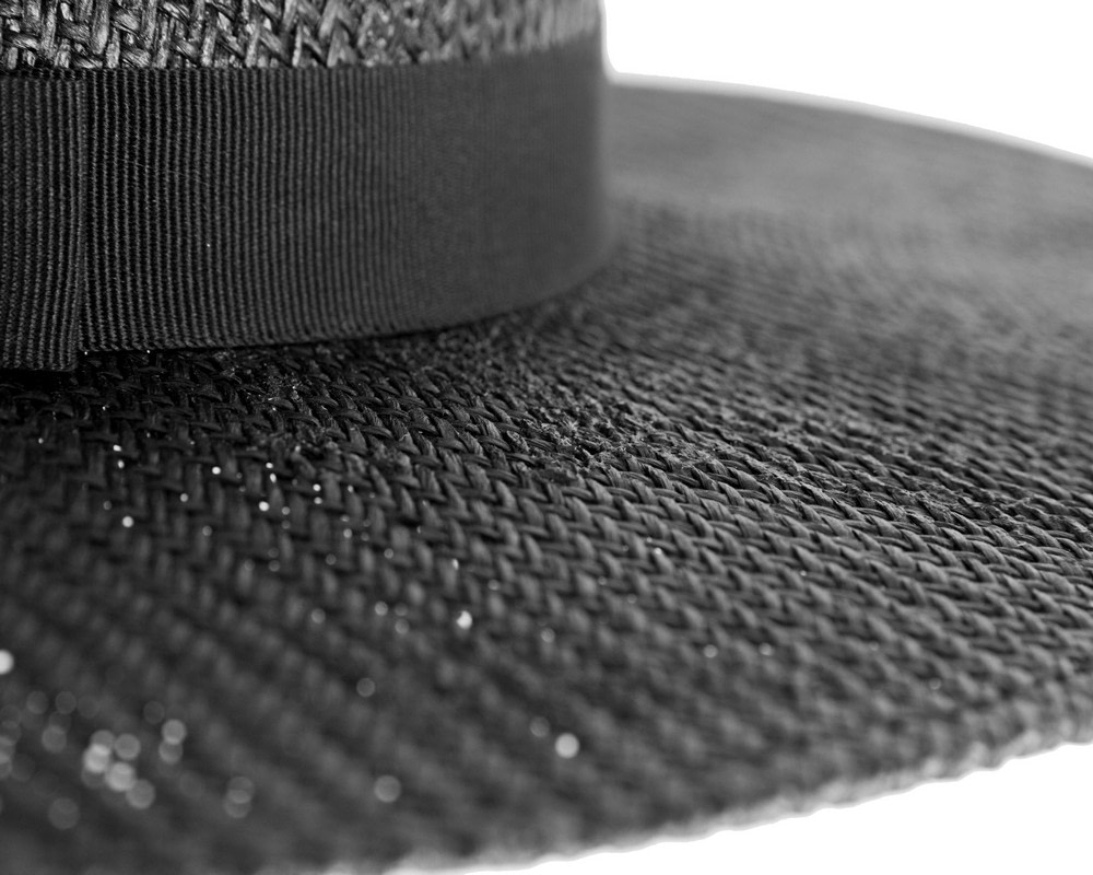 Black boater hat by Max Alexander - Hats From OZ UK Black boater hat by Max Alexander - Image 4