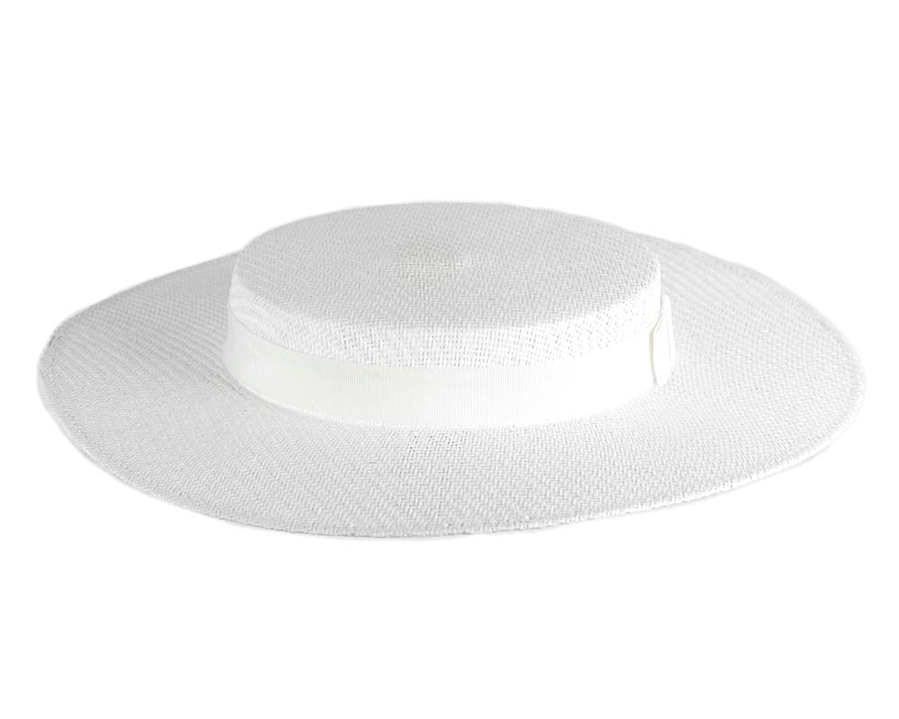 White boater hat by Max Alexander - Hats From OZ UK White boater hat by Max Alexander - Image 6