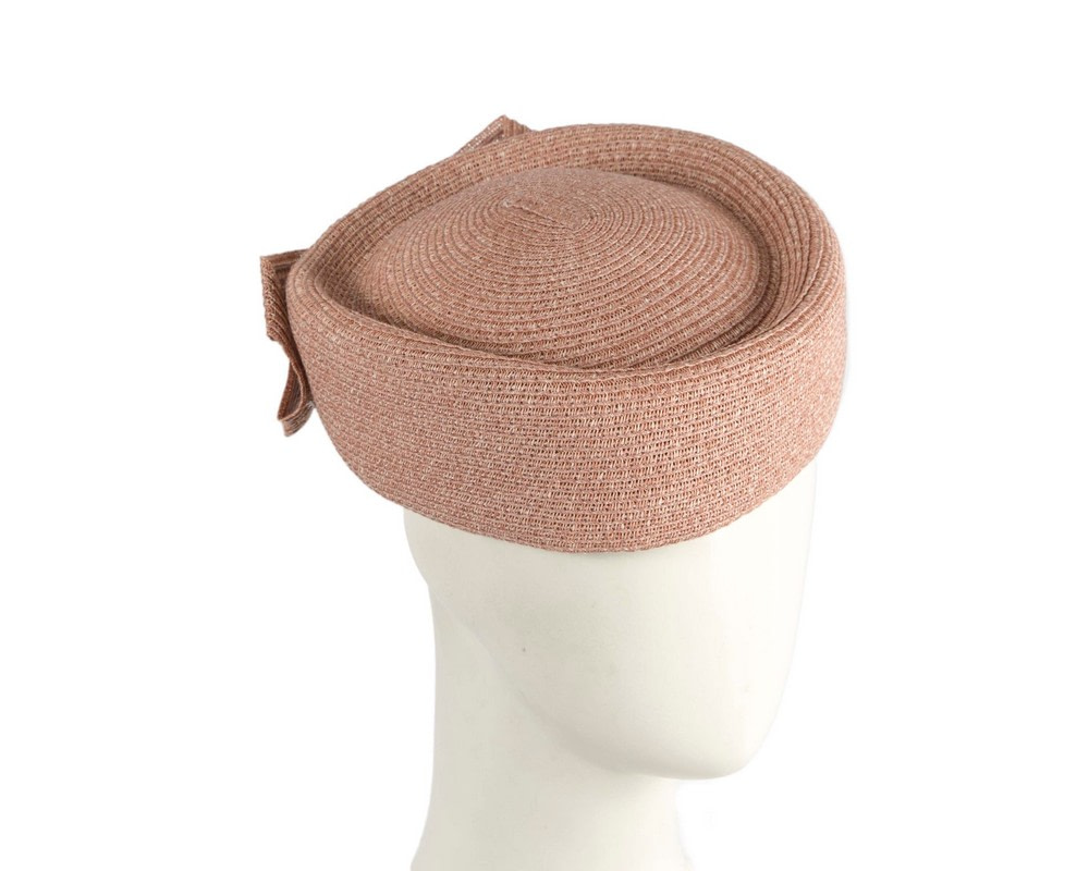 Soft dusty pink pillbox hat by Max Alexander - Hats From OZ UK