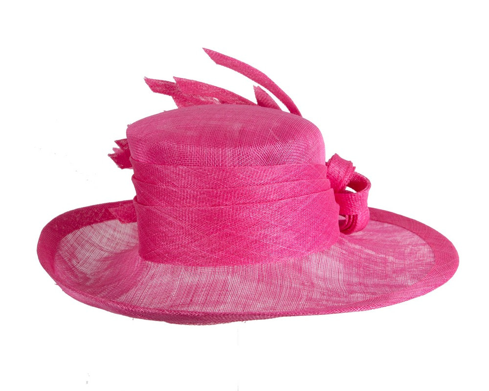 Edgy fuchsia fashion sinamay hat by Max Alexander - Hats From OZ UK Edgy fuchsia fashion sinamay hat by Max Alexander - Image 6