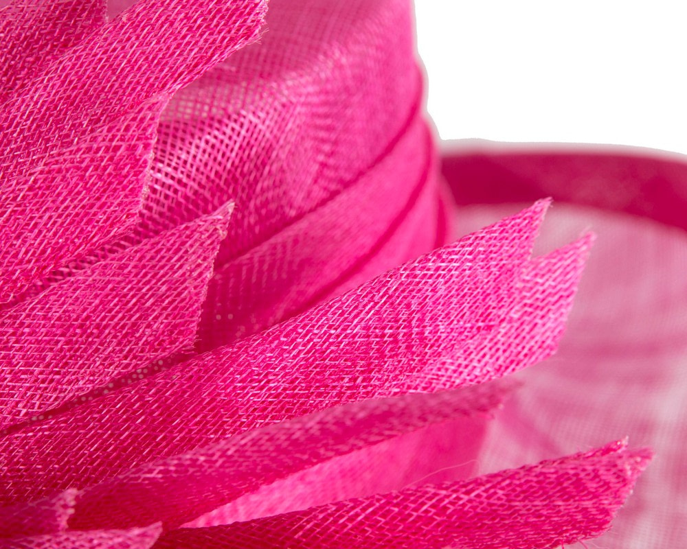 Edgy fuchsia fashion sinamay hat by Max Alexander - Hats From OZ UK Edgy fuchsia fashion sinamay hat by Max Alexander - Image 5