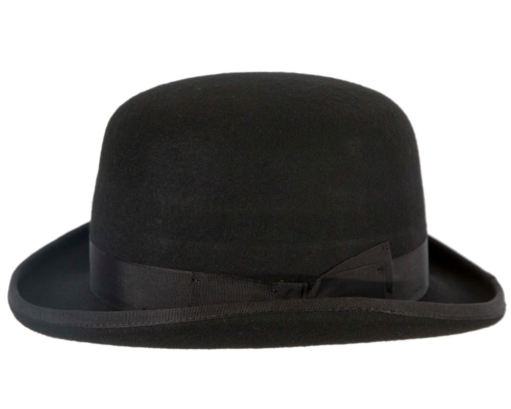 Black SCALA Felt Bowler Hat - Hats From OZ UK Black SCALA Felt Bowler Hat - Image 4