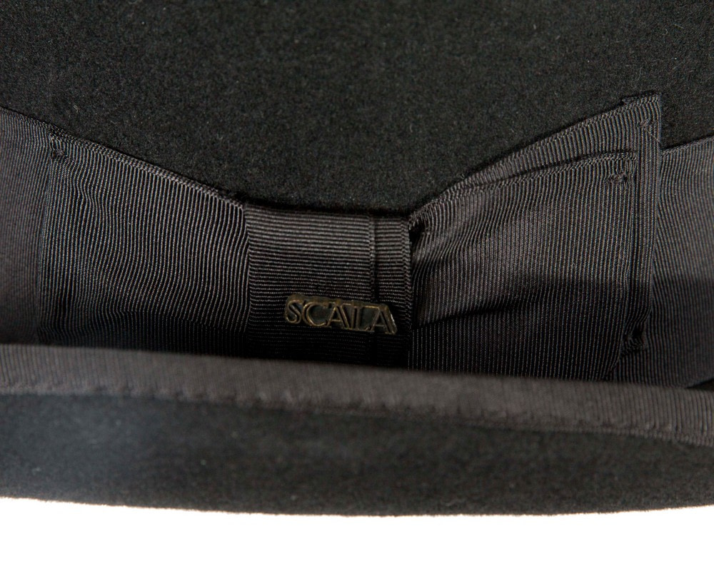 Black SCALA Felt Top Hat - Hats From OZ UK Black SCALA Felt Top Hat - Image 5