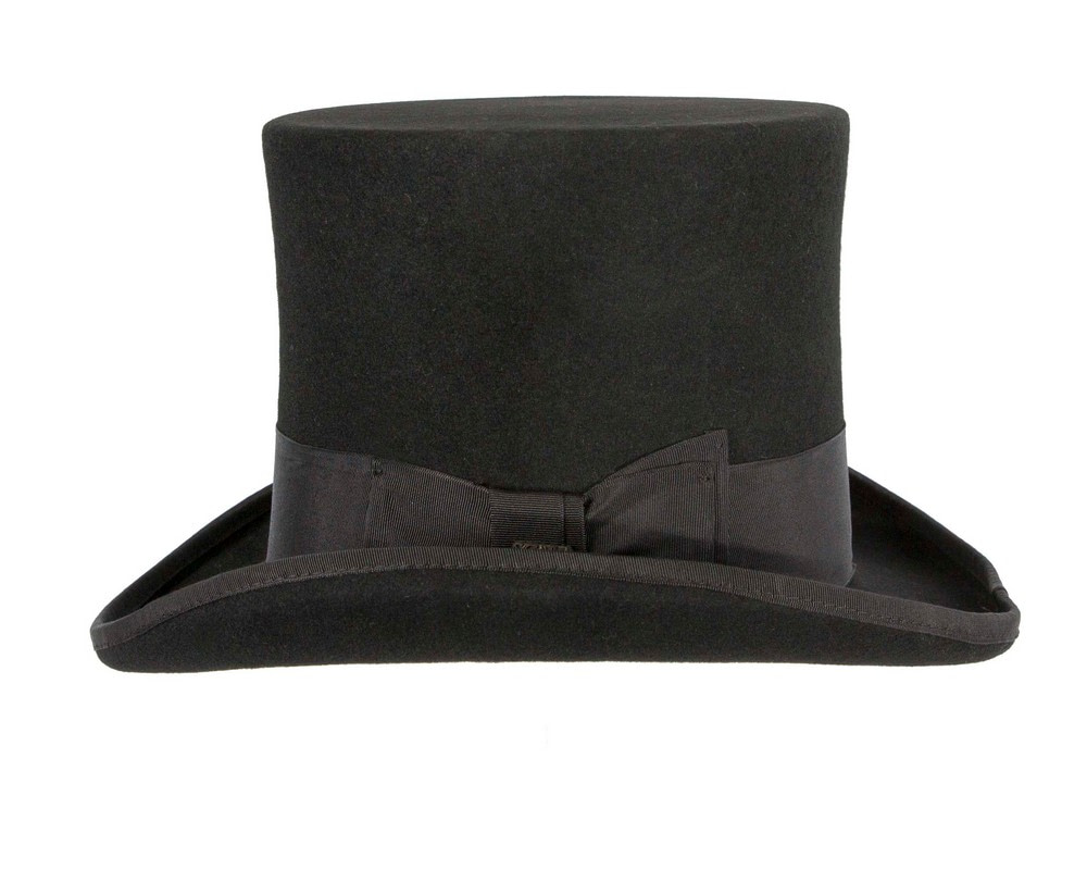 Black SCALA Felt Top Hat - Hats From OZ UK Black SCALA Felt Top Hat - Image 4