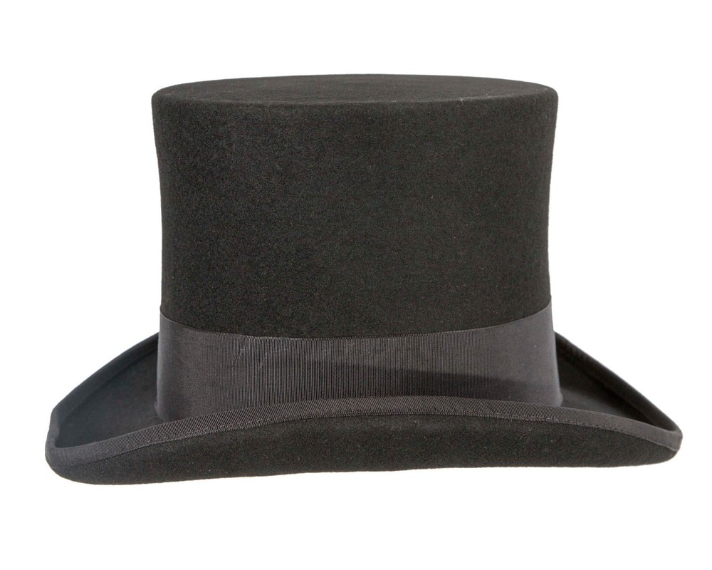 Black SCALA Felt Top Hat - Hats From OZ UK Black SCALA Felt Top Hat - Image 3