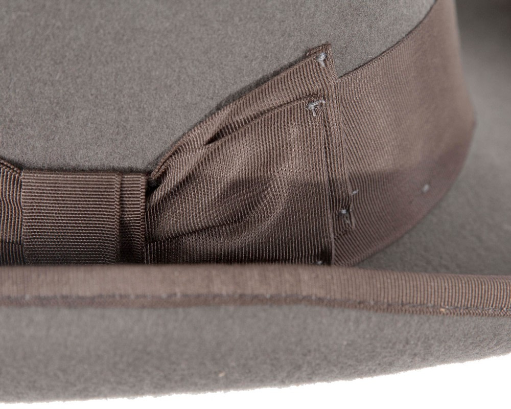 Grey SCALA Felt Top Hat - Hats From OZ UK Grey SCALA Felt Top Hat - Image 5