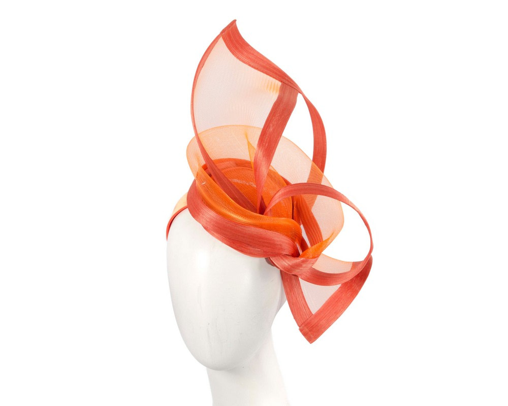 Bespoke orange fascinator by Fillies Collection - Hats From OZ UK
