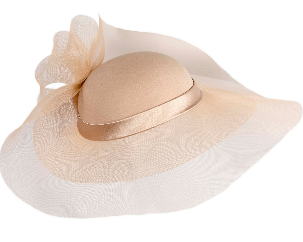 Cashew large brim custom made ladies hat - Hats From OZ UK Cashew large brim custom made ladies hat - Image 4