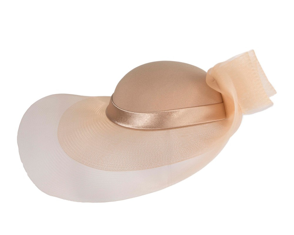 Cashew large brim custom made ladies hat - Hats From OZ UK Cashew large brim custom made ladies hat - Image 3