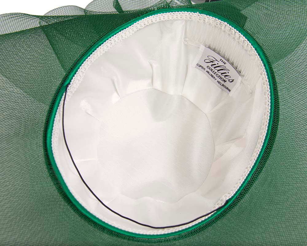 Green large brim custom made ladies hat - Hats From OZ UK Green large brim custom made ladies hat - Image 5