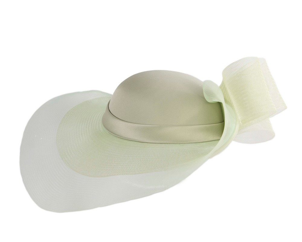 Mint Green large brim custom made ladies hat - Hats From OZ UK Mint Green large brim custom made ladies hat - Image 4