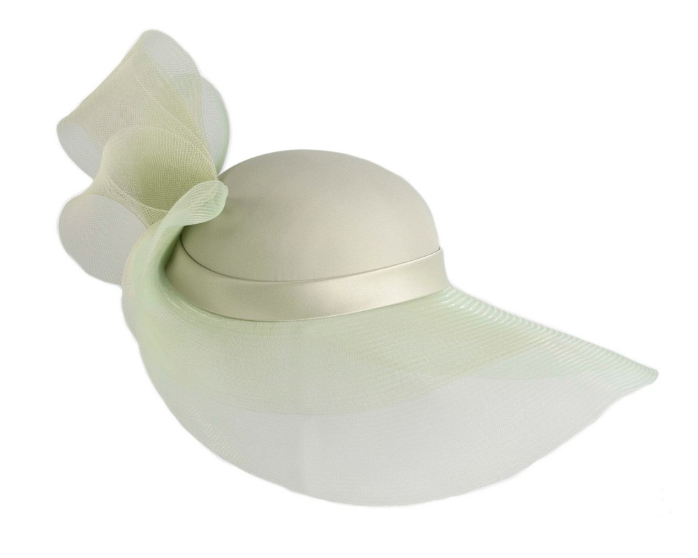 Mint Green large brim custom made ladies hat - Hats From OZ UK Mint Green large brim custom made ladies hat - Image 3