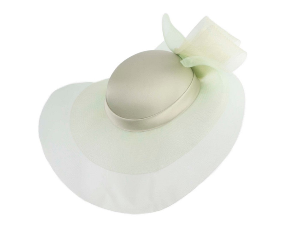 Mint Green large brim custom made ladies hat - Hats From OZ UK Mint Green large brim custom made ladies hat - Image 2